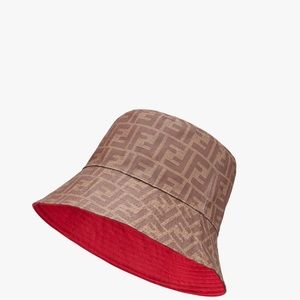 Fendi Brown Fabric Hat